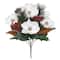18.5" White Magnolia, Pine & Berry Deluxe Bush by Ashland®